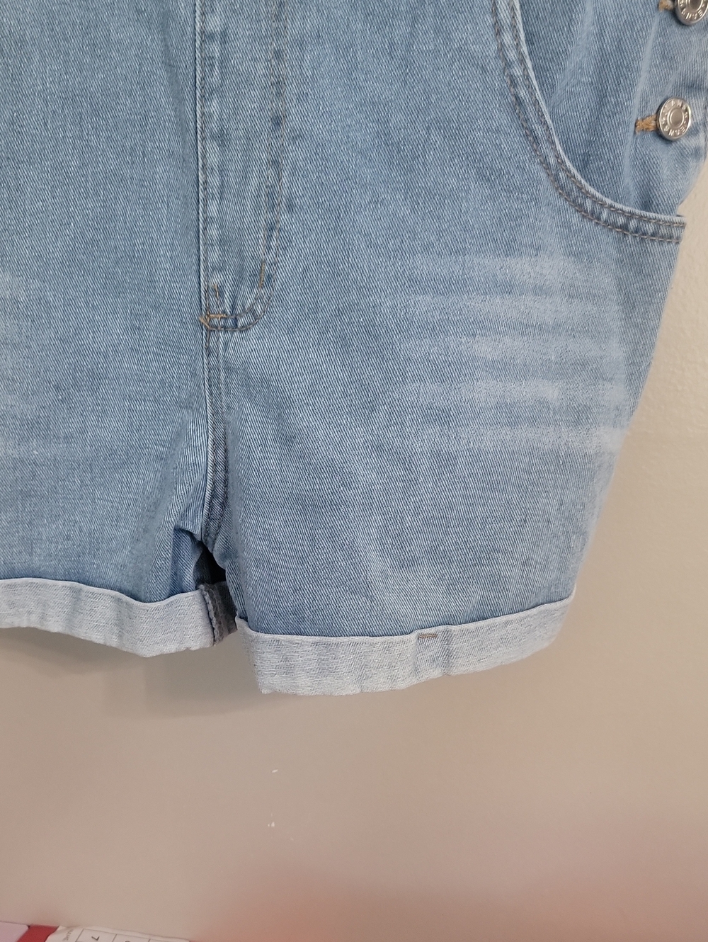 SHEIN Jean Short Alls Overalls Size 8 / 10 - Picture 4 of 10
